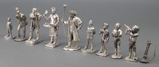 9 various Royal Hampshire Dickensian street figures