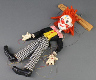 A Pelham puppet in the form of a clown