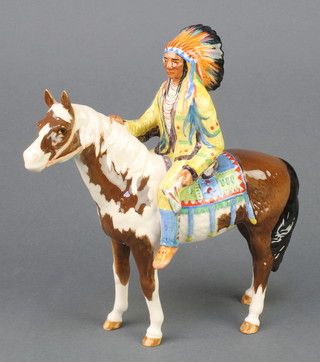A Beswick figure -  mounted Indian 1391 8 1/2" 