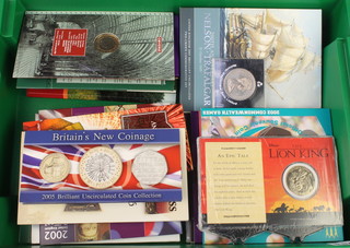 A collection of proof and uncirculated UK coins 