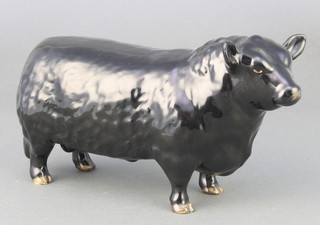 A Beswick figure of  Approved by the Aberdeen Angus Cattle Society, black gloss, 1562 4 1/2" 