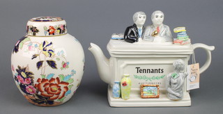A Masons Ironstone ginger jar and cover and a Swineside ceramics novelty Tennants teapot