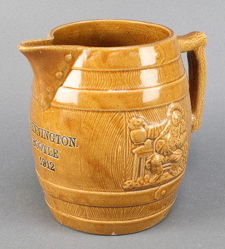 A stoneware jug T Pennington Bootle 1912 9" 
