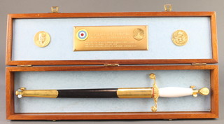 A Wilkinson Sword Battle of Britain dagger with 11" etched blade, contained in a fitted presentation box 