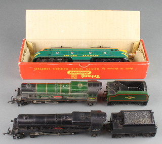 A Triang OO gauge locomotive R.257 double ended electric loco boxed, other locomotives and tenders Princess Elizabeth and Queen Elizabeth
