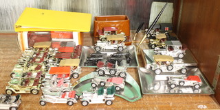 A Lesney All That Glitters pen box, 2 ditto single pen holders, 3 ditto ashtrays together with various unmounted cars and a brochure 