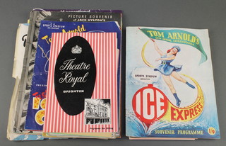 A quantity of Theatre programmes including Brighton Hippodrome, Victoria Palace Crazy Gang and others 