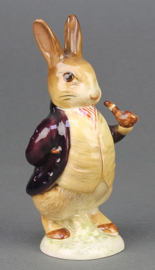 A Beswick Beatrix Potter figure Mr Benjamin Bunny (dark maroon jacket) 1940 4 1/4" 