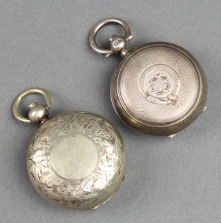 A silver sovereign case Birmingham 1913, a plated ditto 