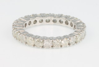 An 9ct white gold diamond eternity ring approx. 1.76ct, size J 