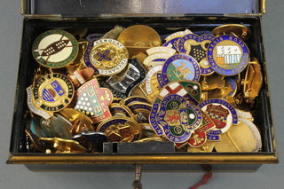 A collection of enamelled sports and club badges 