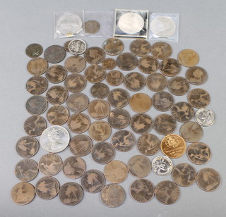 A quantity of coins including Victorian and later 