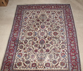 A Dorokhsh blue and  white floral patterned carpet 162" x 121" 

