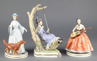 Three Royal Worcester figures - Elaine 6", Felicity 7" and Alice 8" 