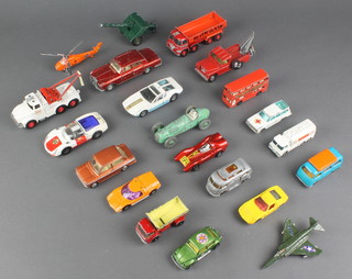 A Dinky model 235 of an H.W.M racing car and a small collection of other model cars 