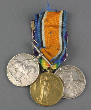A group of 3 medals to 23628 T.2. Corporal later Sergeant RWM Tuttiett Royal Engineers comprising British War medal, Victory medal, George VI issue Army Long Service Good Conduct medal 1 bar Army 