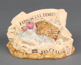 A Royal Doulton group - Partridge sat in a Financial Times 1041/1200 5", boxed