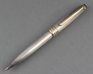 A gentleman's sterling silver Mont Blanc ballpoint pen 