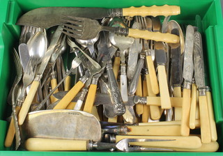 A quantity of Victorian and later cutlery 