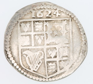 A James I sixpence 1624