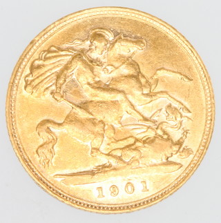 A half sovereign 1901