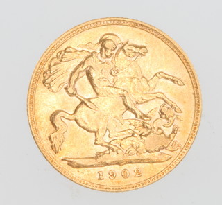 A half sovereign 1902