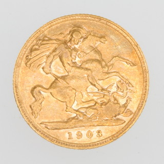 A half sovereign 1903