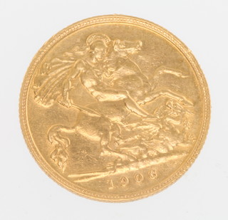 A half sovereign 1906