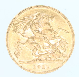 A half sovereign 1911