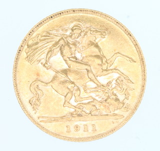 A half sovereign 1911