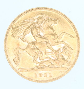 A half sovereign 1911