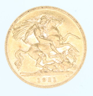 A half sovereign 1911