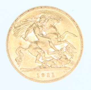 A half sovereign 1911