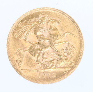 A half sovereign 1912