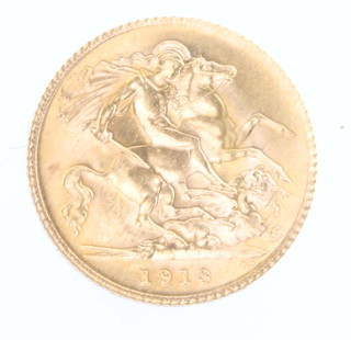 A half sovereign 1913