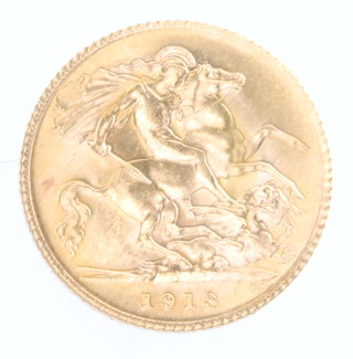 A half sovereign 1913