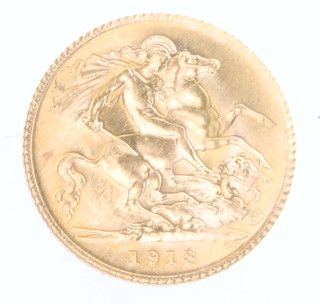 A half sovereign 1913