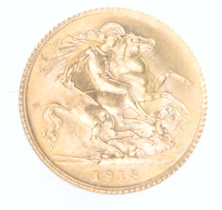 A half sovereign 1913