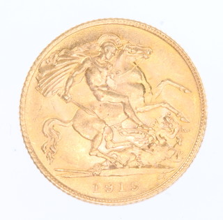 A half sovereign 1915