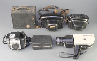 A no.2A boxed Brownie camera, a Tarot Austose camera, a West German Boots Beirette B.L. camera, a Brownie twin 20 camera and other cameras 