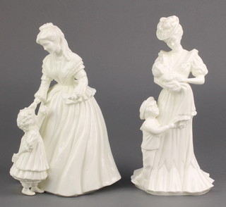 Two Royal Worcester figures - The Christening 9" and Mothering Sunday 9" 