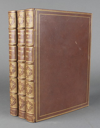 James Ingram, volumes 1-3 "Memorials of Oxford", leather bound
