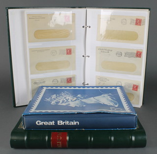 An album of various Elizabeth II used and mint GB stamps together with 2 albums of American stamped and franked envelopes 