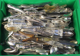 A quantity of silver plated Kings Pattern cutlery 