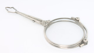 A pair of silver and marcasite lorgnette 