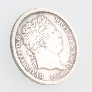 A George III silver shilling 