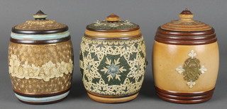 Three Doulton Slaters tobacco jars 