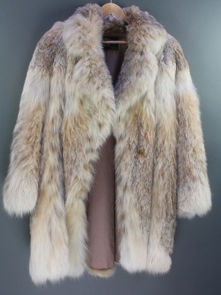 Regency Fur, a lady's "silver fox" fur coat (small patch repair) 
