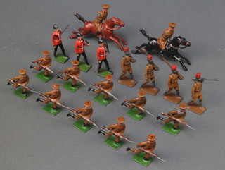 A quantity of Britains figures of soldiers 