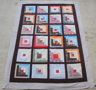 A cotton patch work quilt 99 1/2" x 70 1/2" 